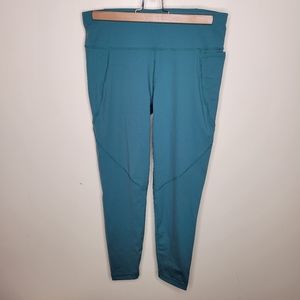 Sweaty Betty Power 7/8 Workout Leggings Teal Greenish Blue Size 8